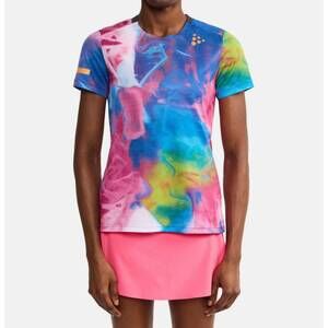 NEW CRAFT SPORTSWEAR pro hypervent jacquard tee in fuschia/multi